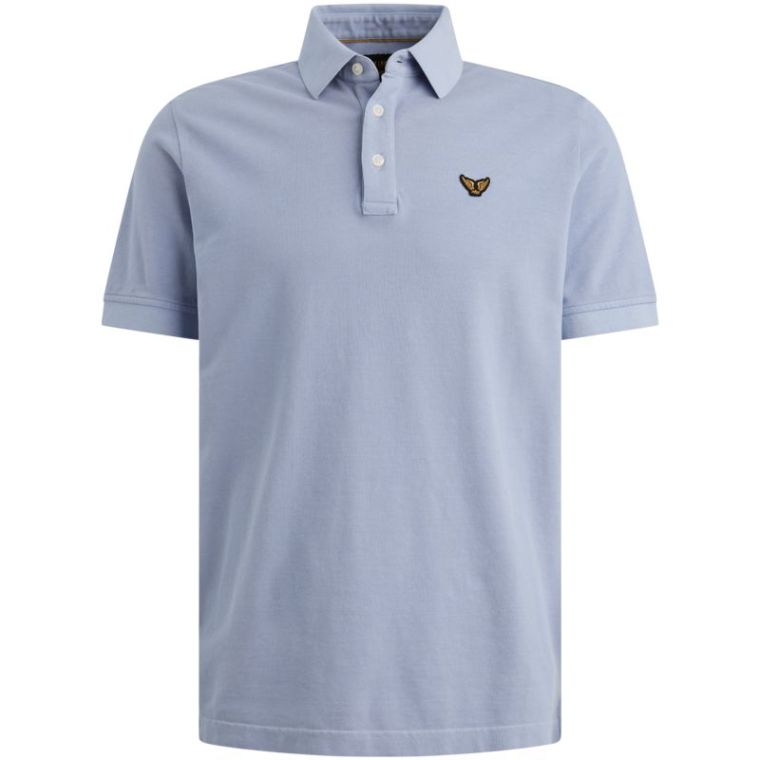 PME-Legend Short sleeve polo pique garment dy Hydr