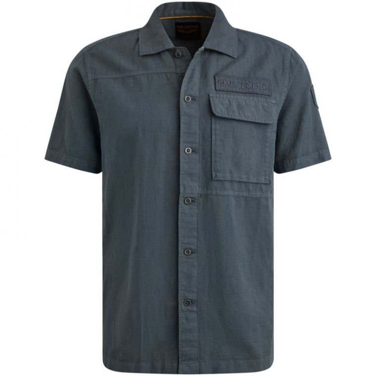 Pme legend ss shirt ctn linen dark slate