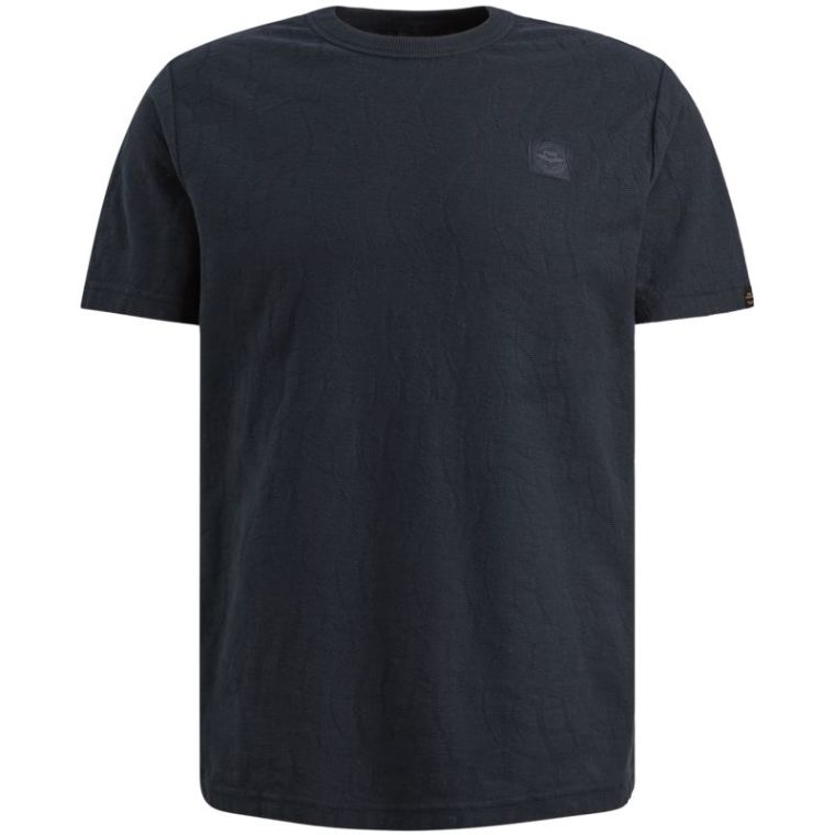 PME-Legend Short sleeve r-neck jacquard jerse Carb