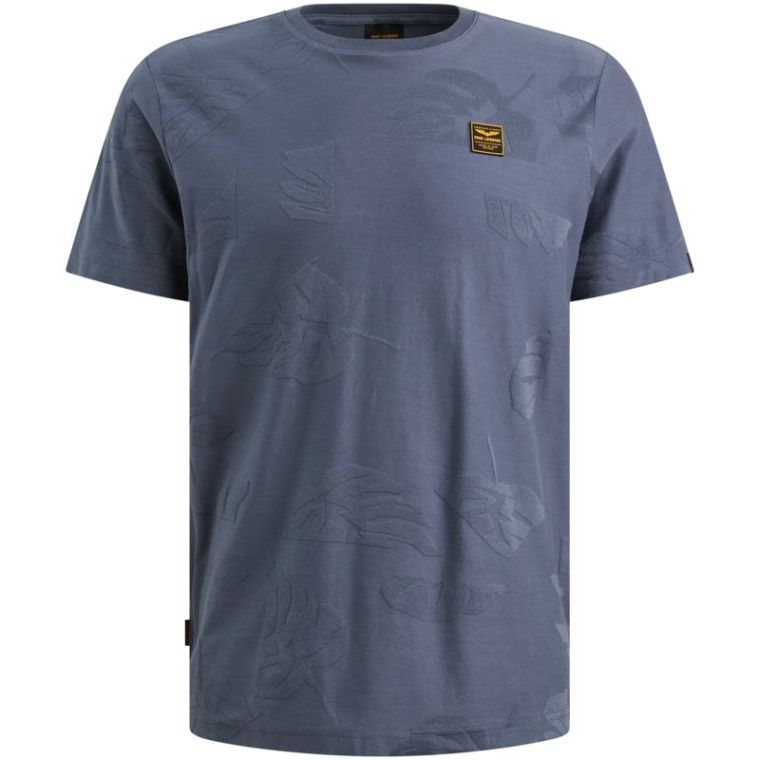 PME-Legend Short sleeve r-neck jacquard jerse Vint