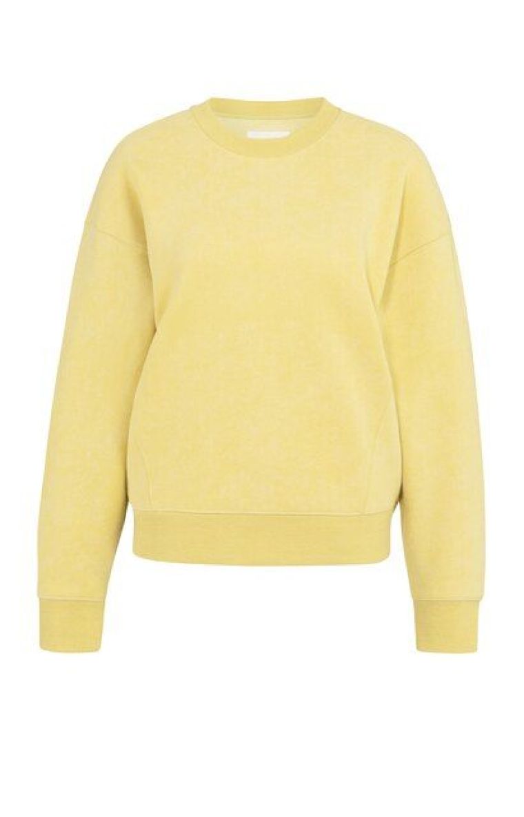 YAYA Sweater van stevige stof dried moss green