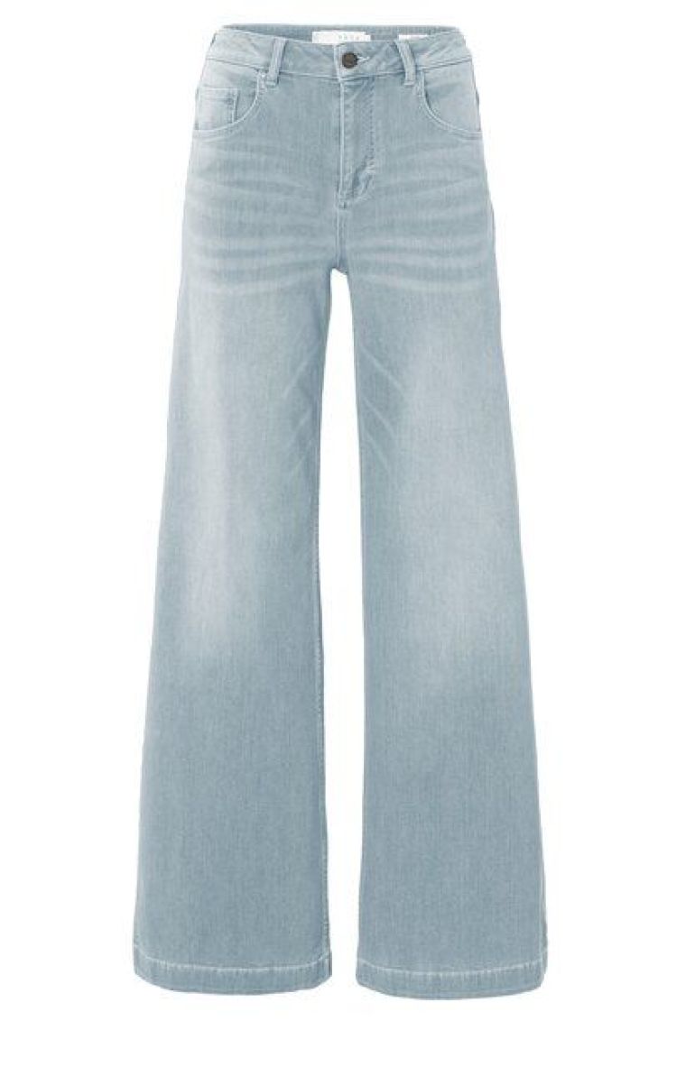 YAYA Jeans met extra wijde pijpen light blue denim