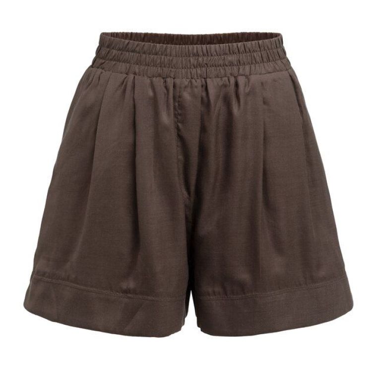 YAYA Short met hoge taille aubergine purple