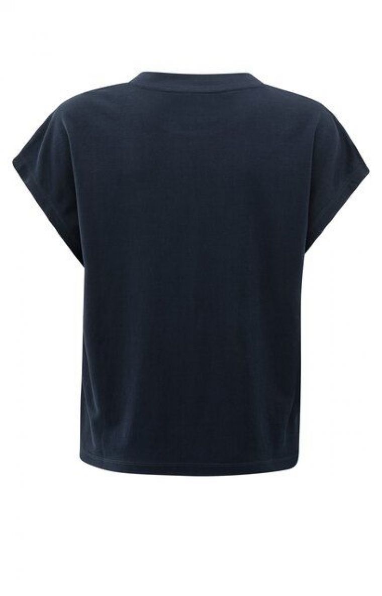 YAYA Sleeveless top with crew neck total eclipse b
