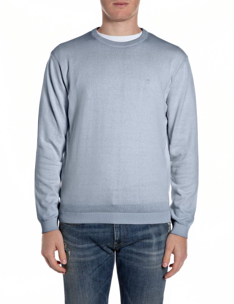 Replay knit uk4705 g20785a blauw