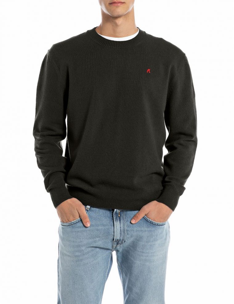 Replay maglia knit trui black