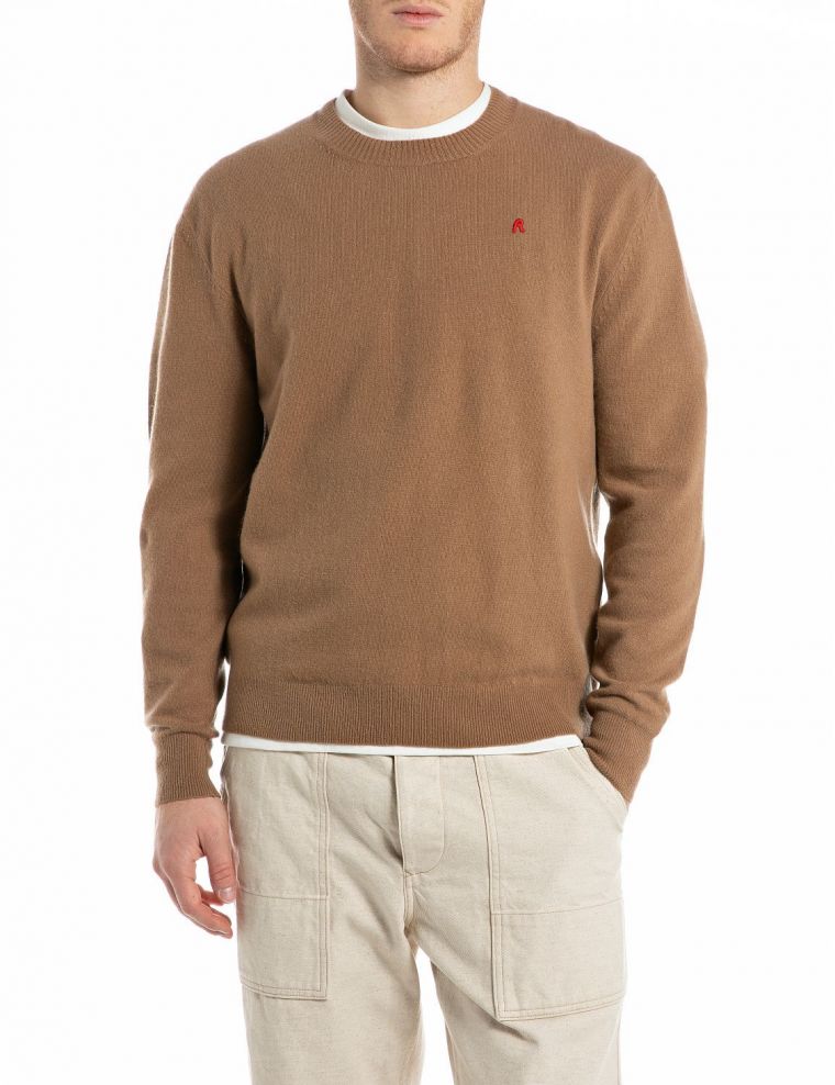 Replay maglia knit trui camel