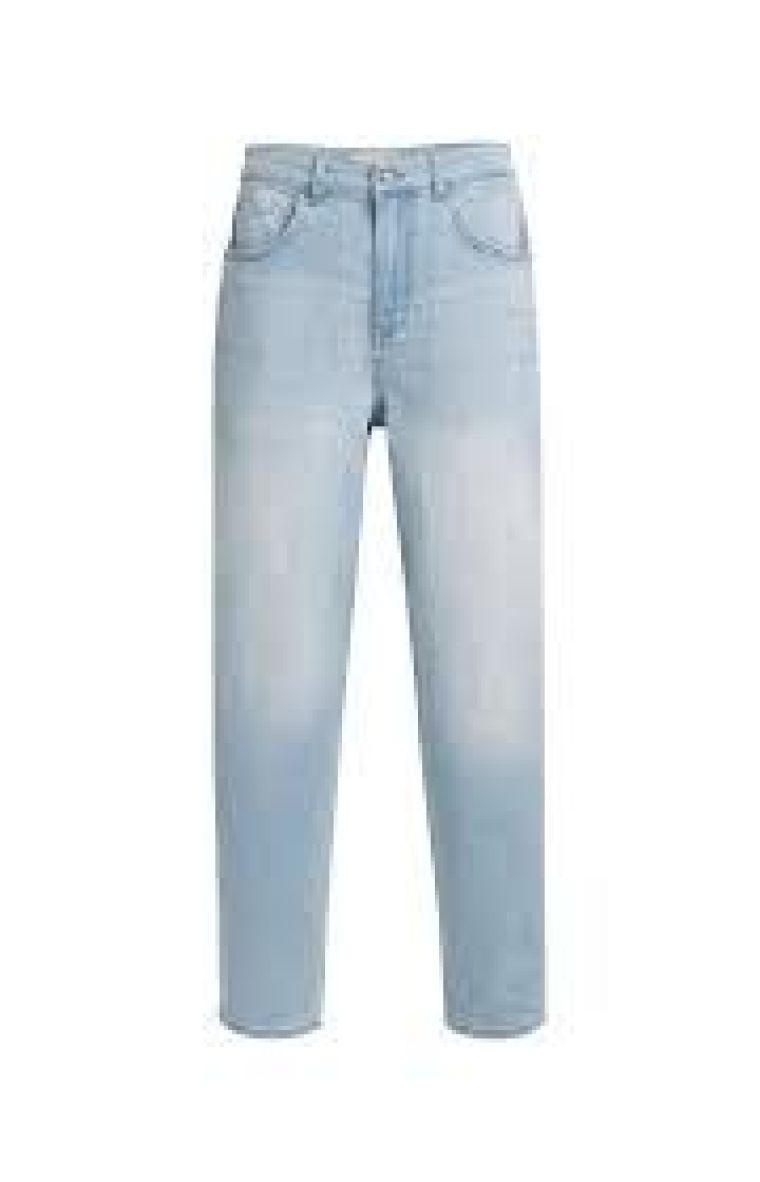 YAYA Barrel jeans met wassing light blue denim