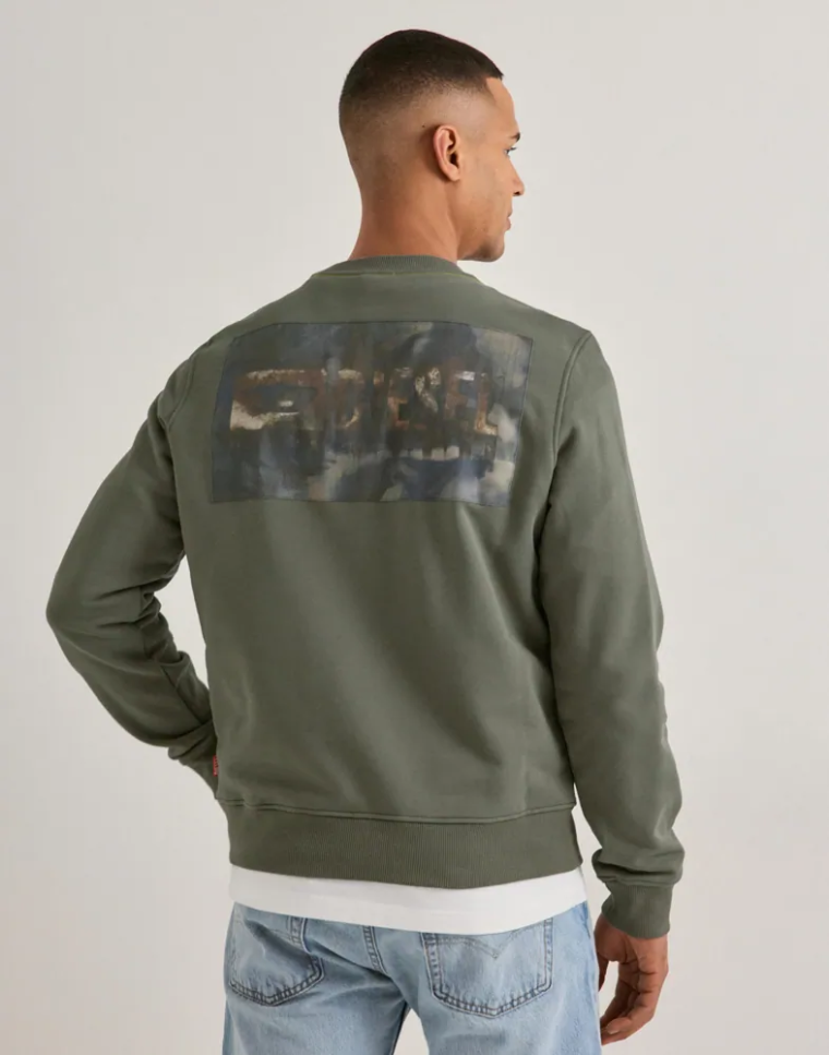 Diesel s-ginn-v1 sweater groen