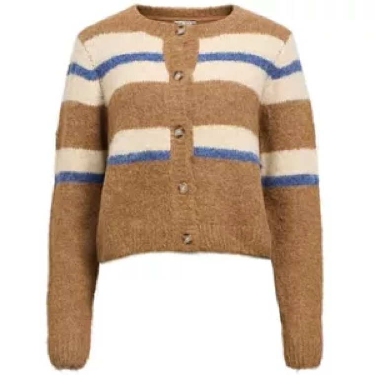 Object objgalia l/s re knit cardigan noos tannin