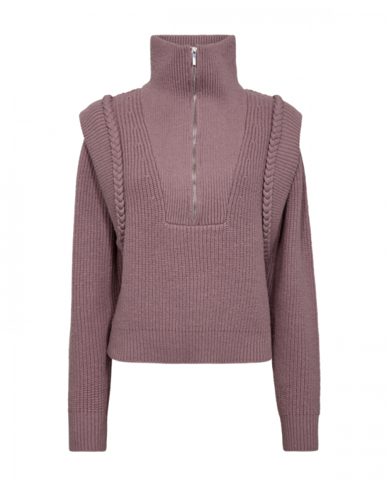 Copenhagen Muse cmyari pullover zipper burn. lilac