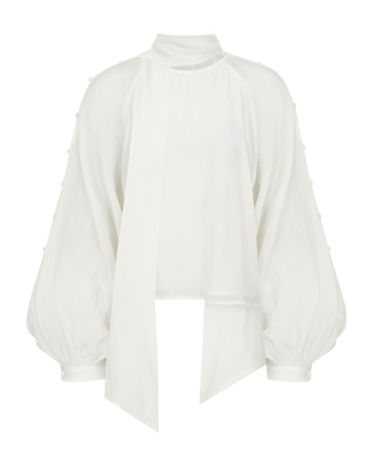 Copenhagen muse cmtilly blouse scarf jet stream