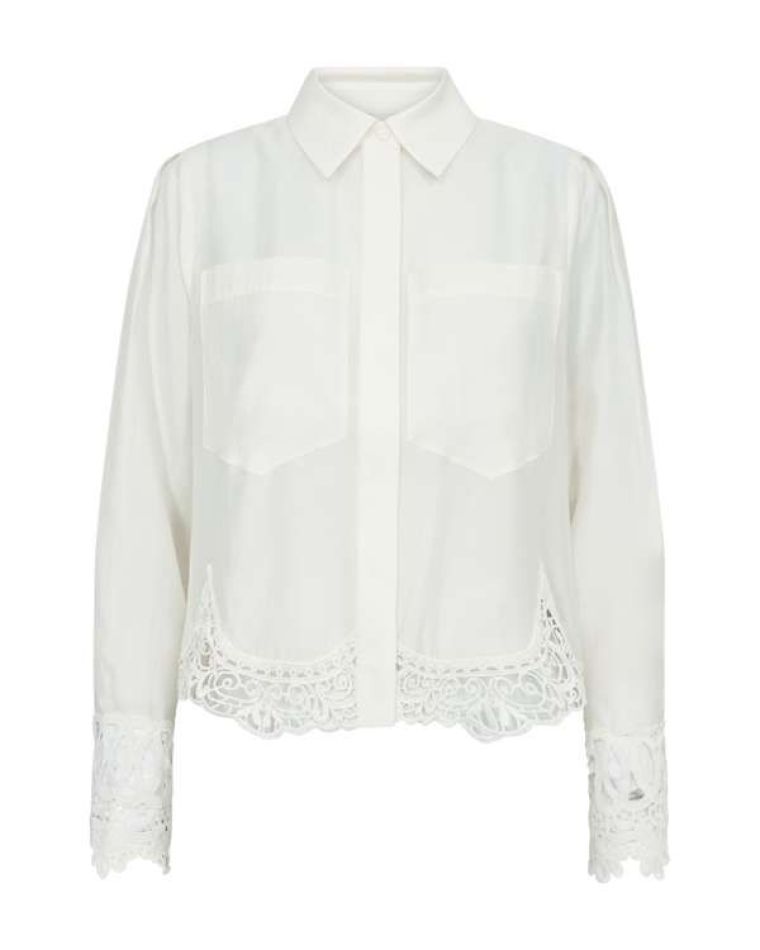 Copenhagen Muse cmmolly shirt with lace jet stream