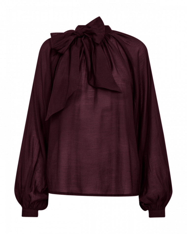 Copenhagen Muse cmtilly blouse bow windsor wine