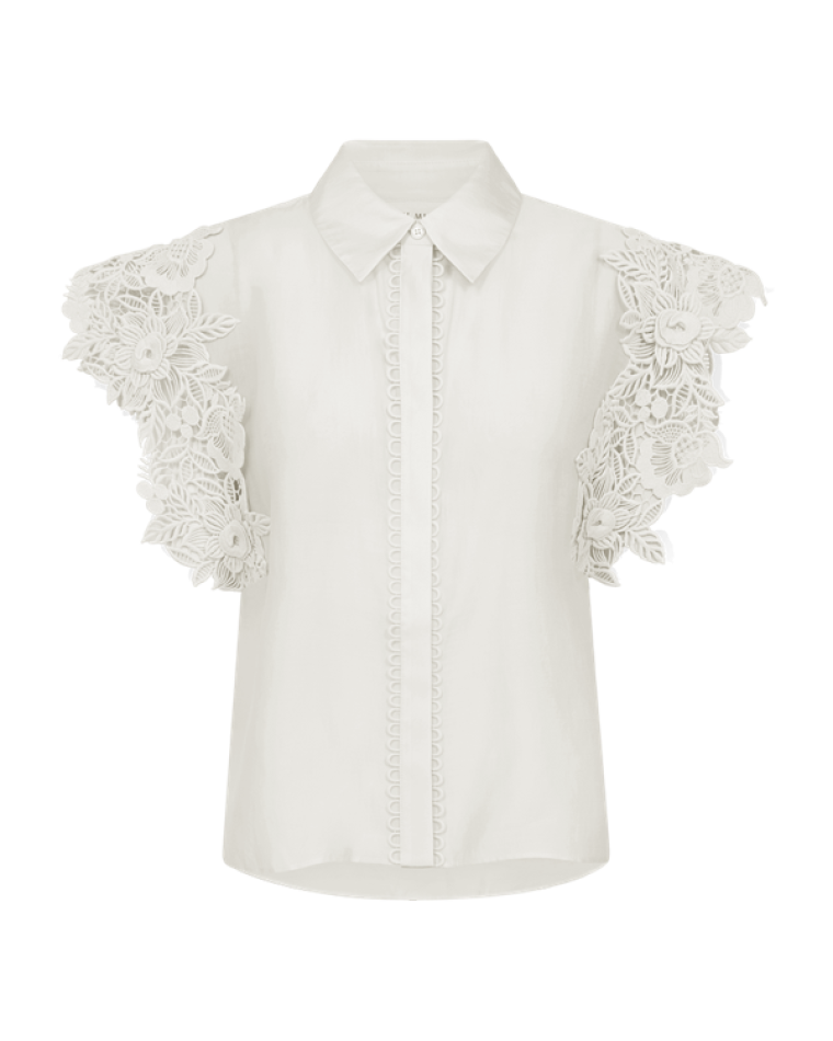 Copenhagen muse cmmolly shirt boxy lace jet stream