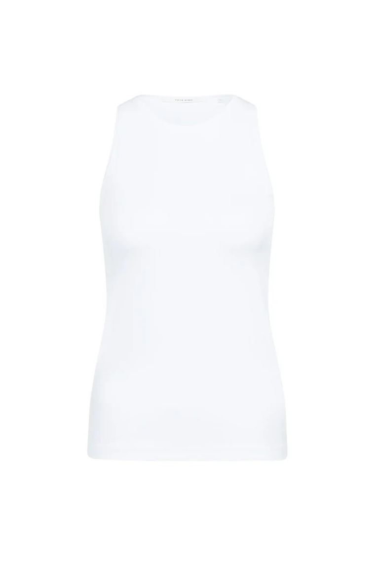 YAYA Witte haltertop pure white