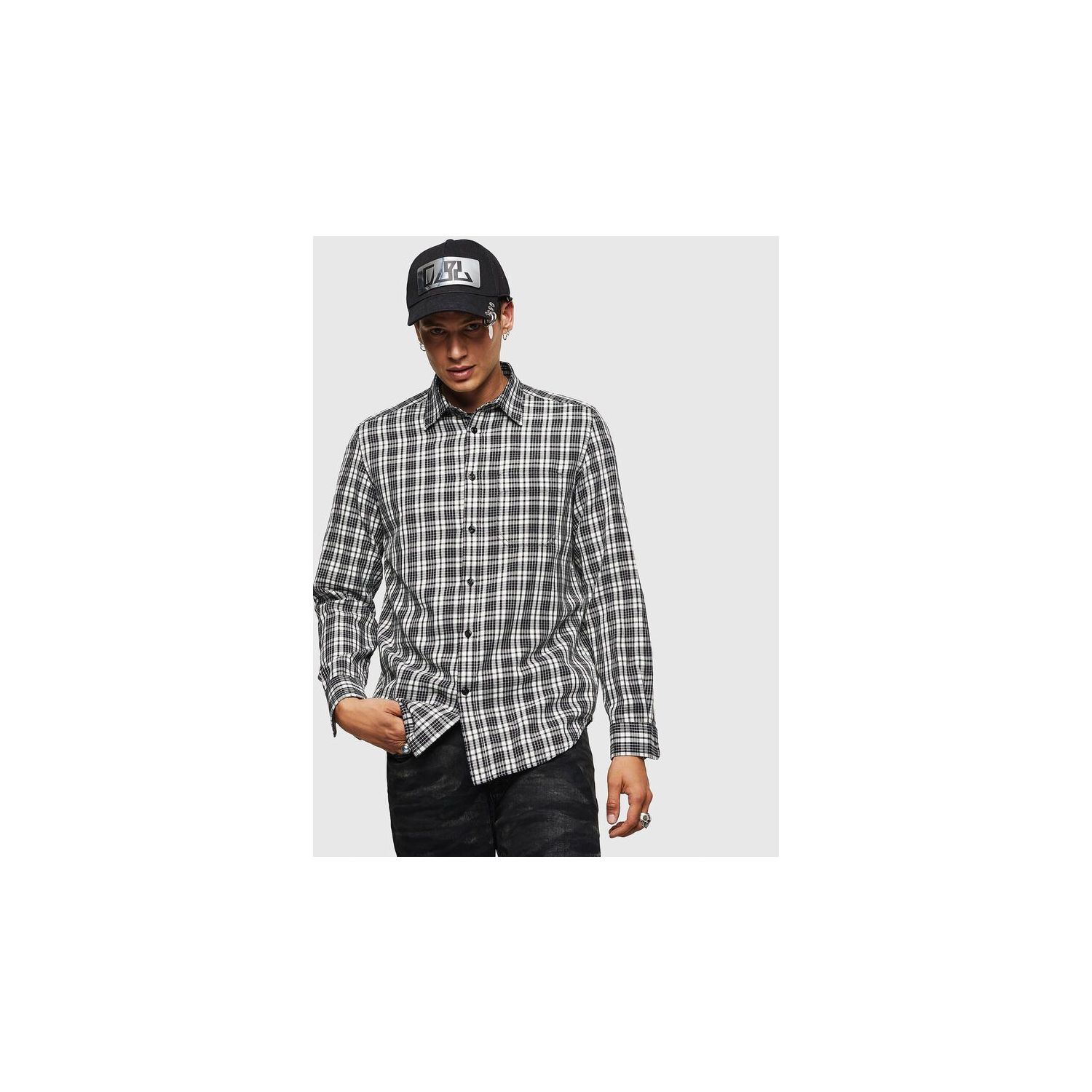 Diesel s-tropp camicia overhemd bright white
