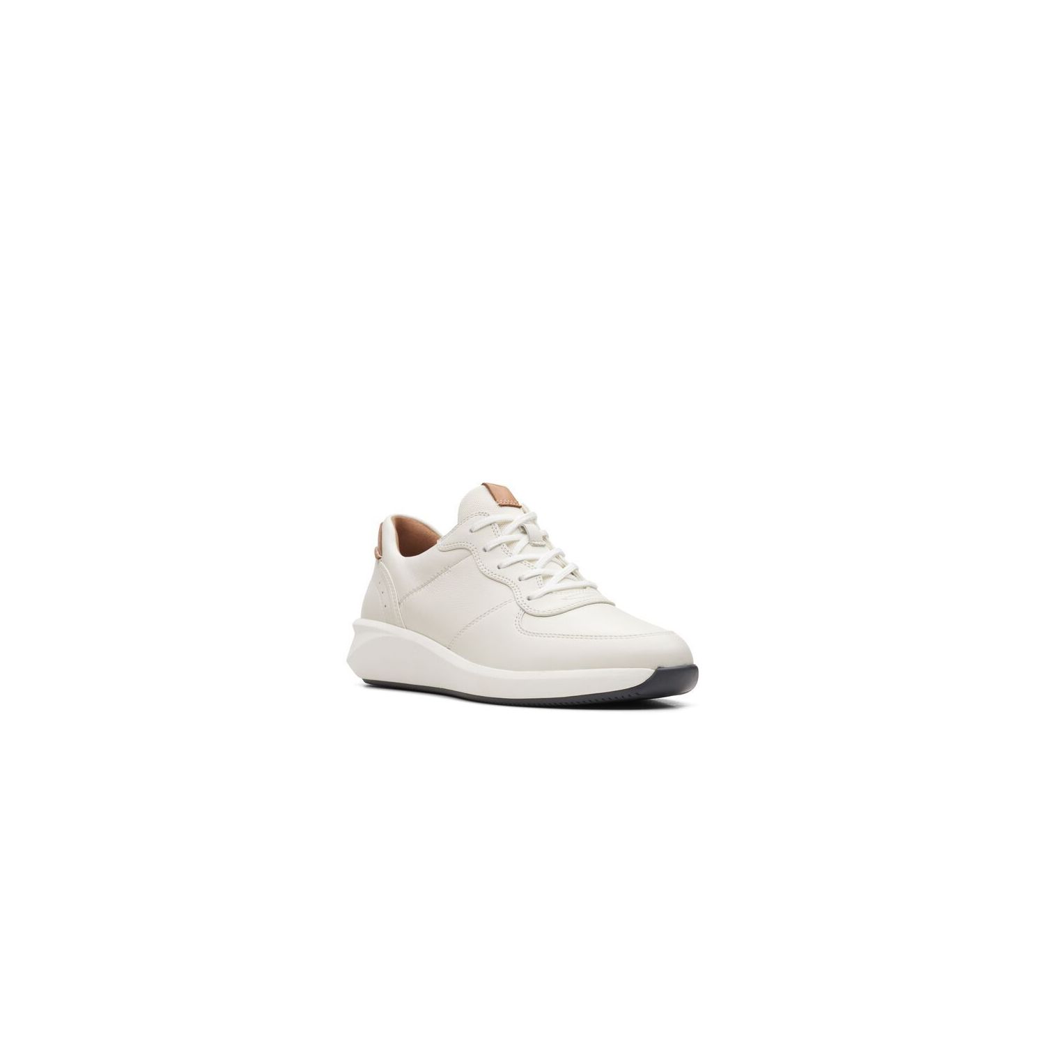 Clarks Un Rio Sprint Sneaker Wit leer/suede