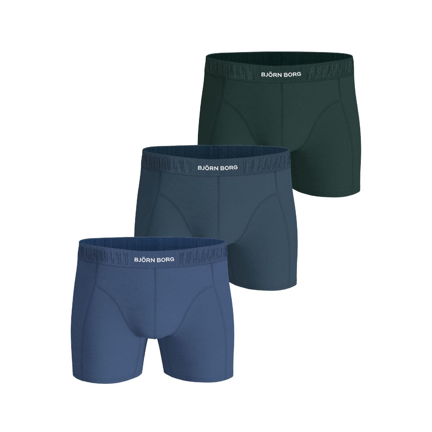 Bjron borg organic cotton stretch boxer 3p bl/bl/g