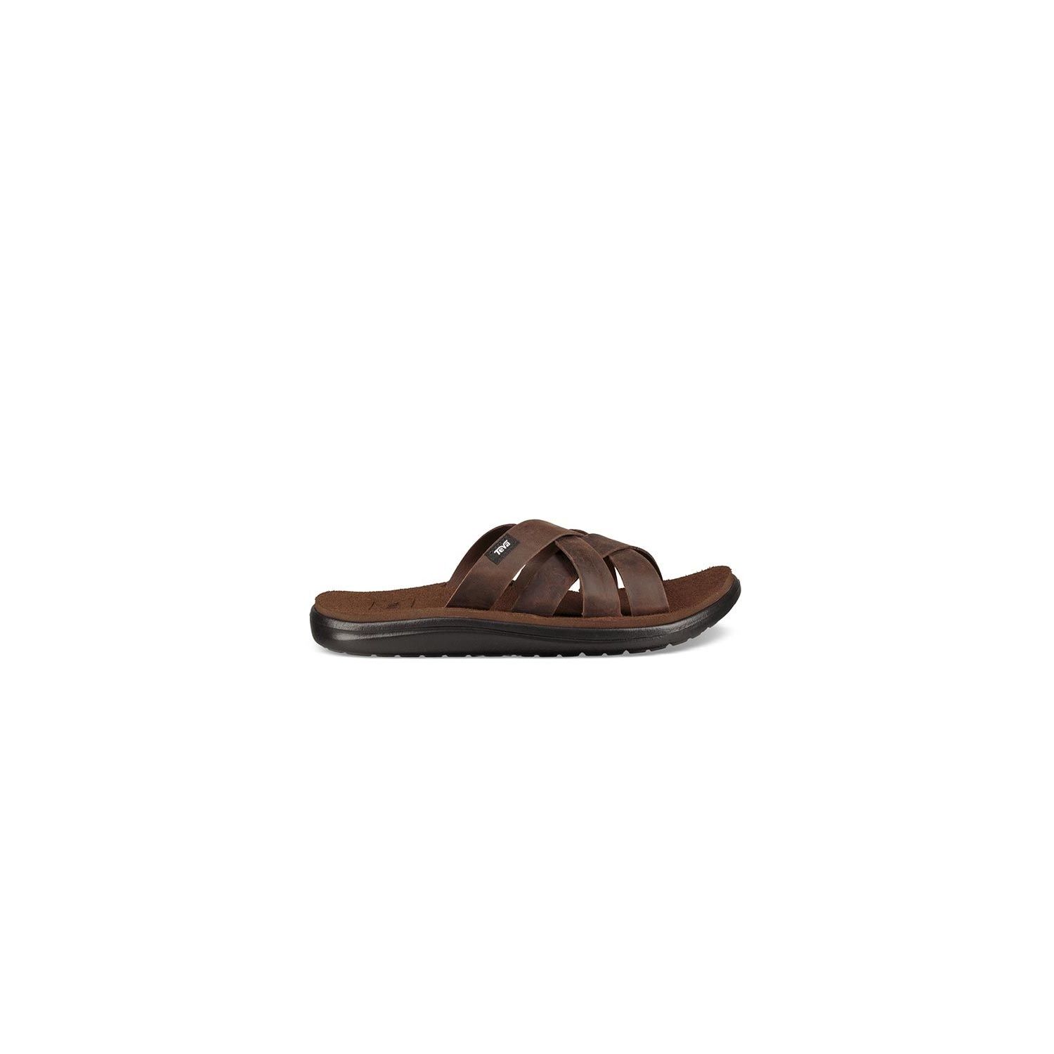 Teva voya slide leather top
