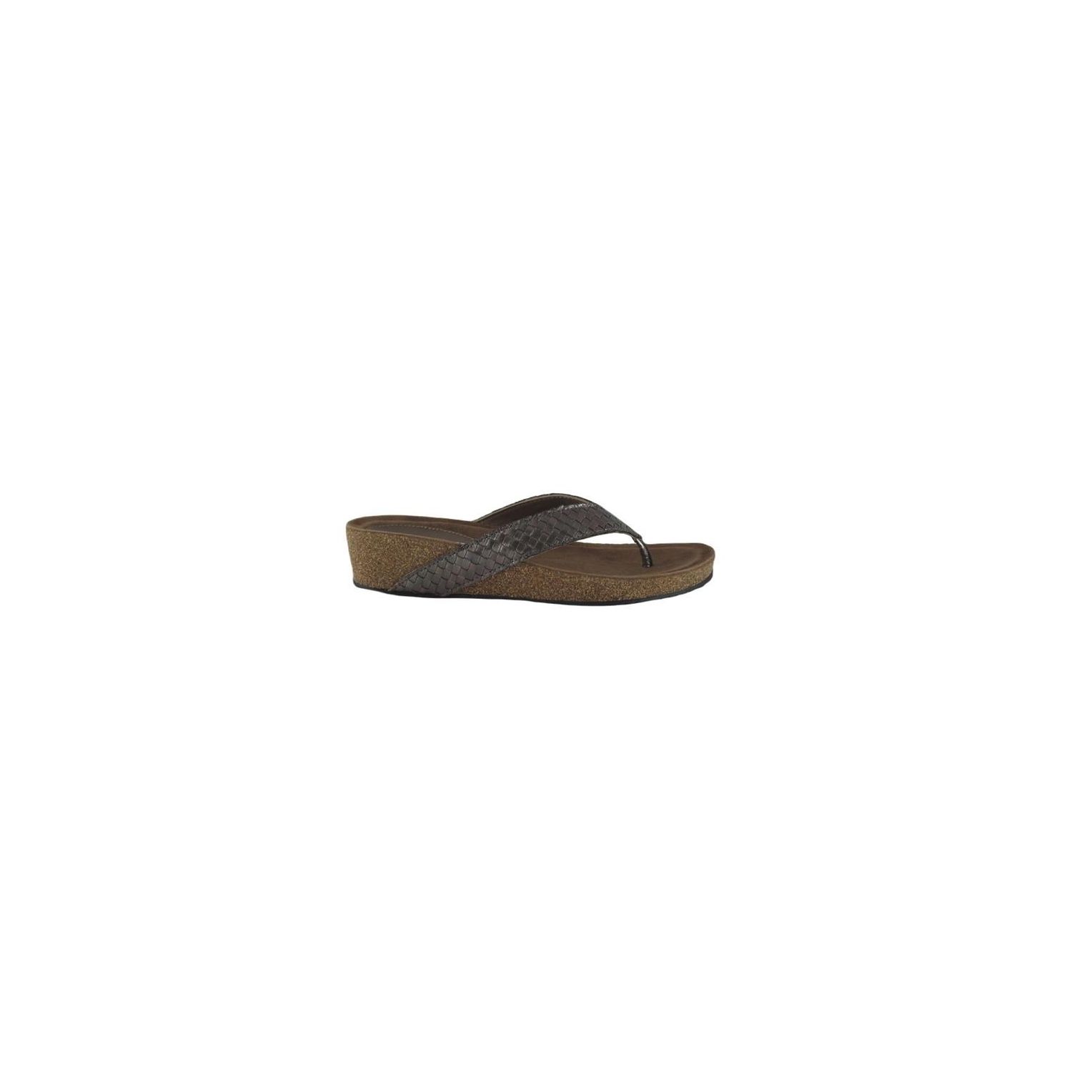 Lazamani Toe SlipperWeave Wedge Pewter