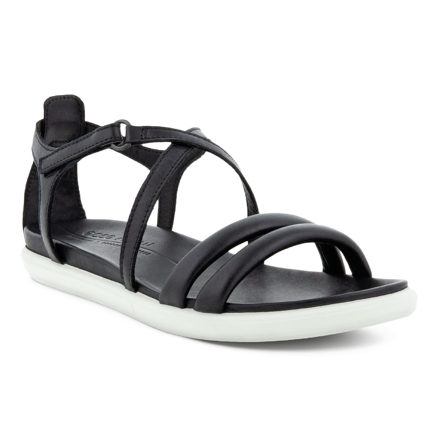 Ecco 209233 Simpel Flat Sandal Zwart uni