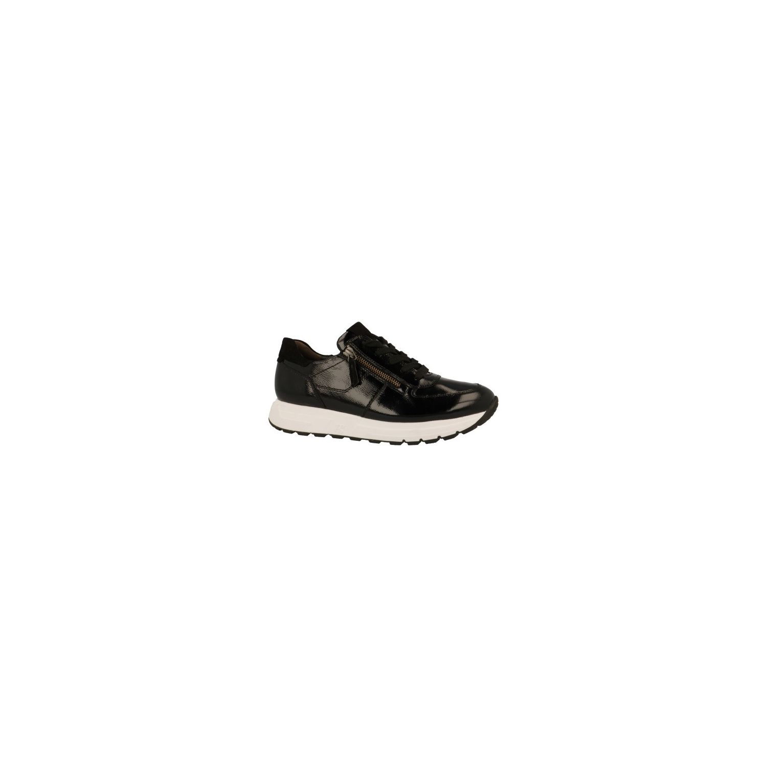 Paul Green 4856-035 sneaker zwartlakcombi
