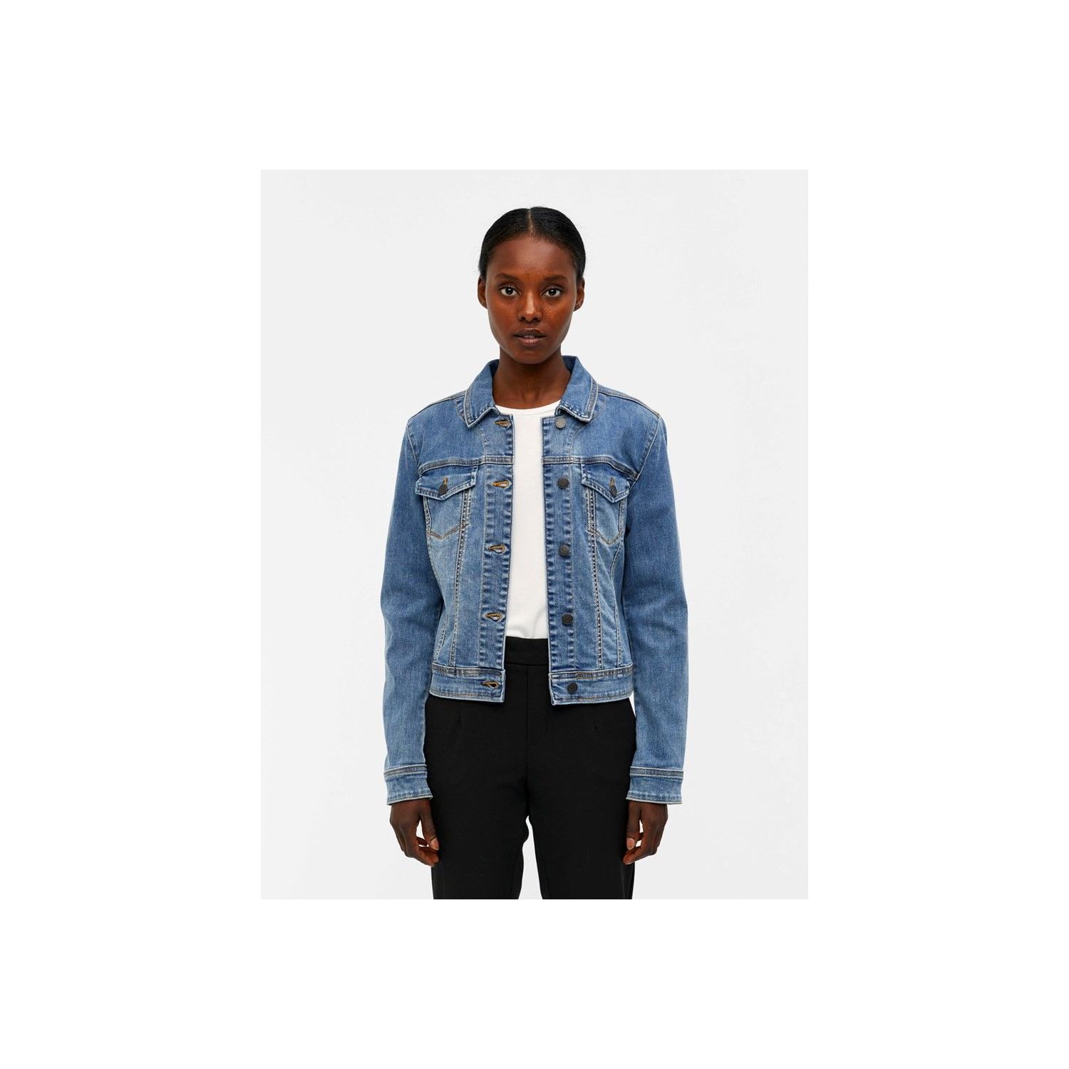 Object objwin new denim jacket noos medium blue