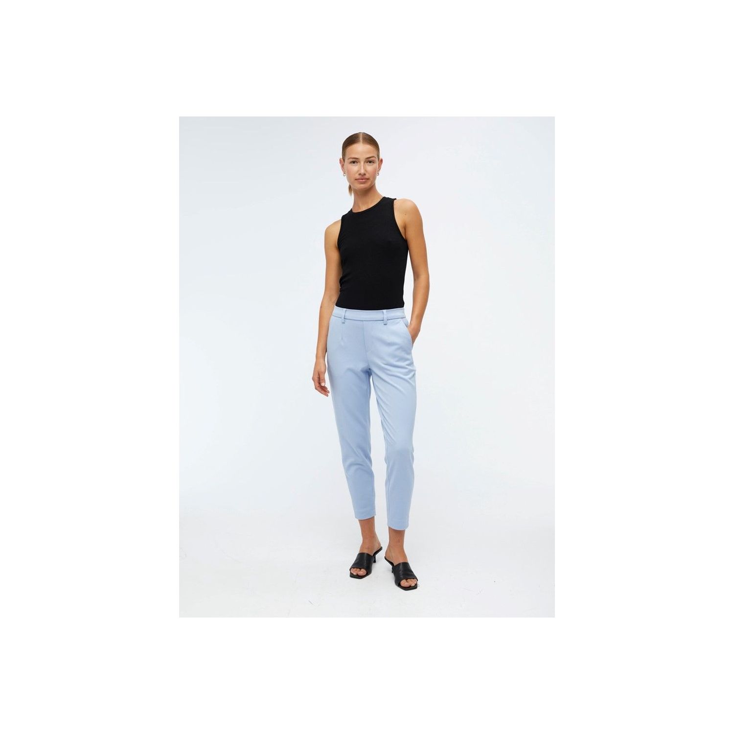 Objlisa Slim Pant Fern Green