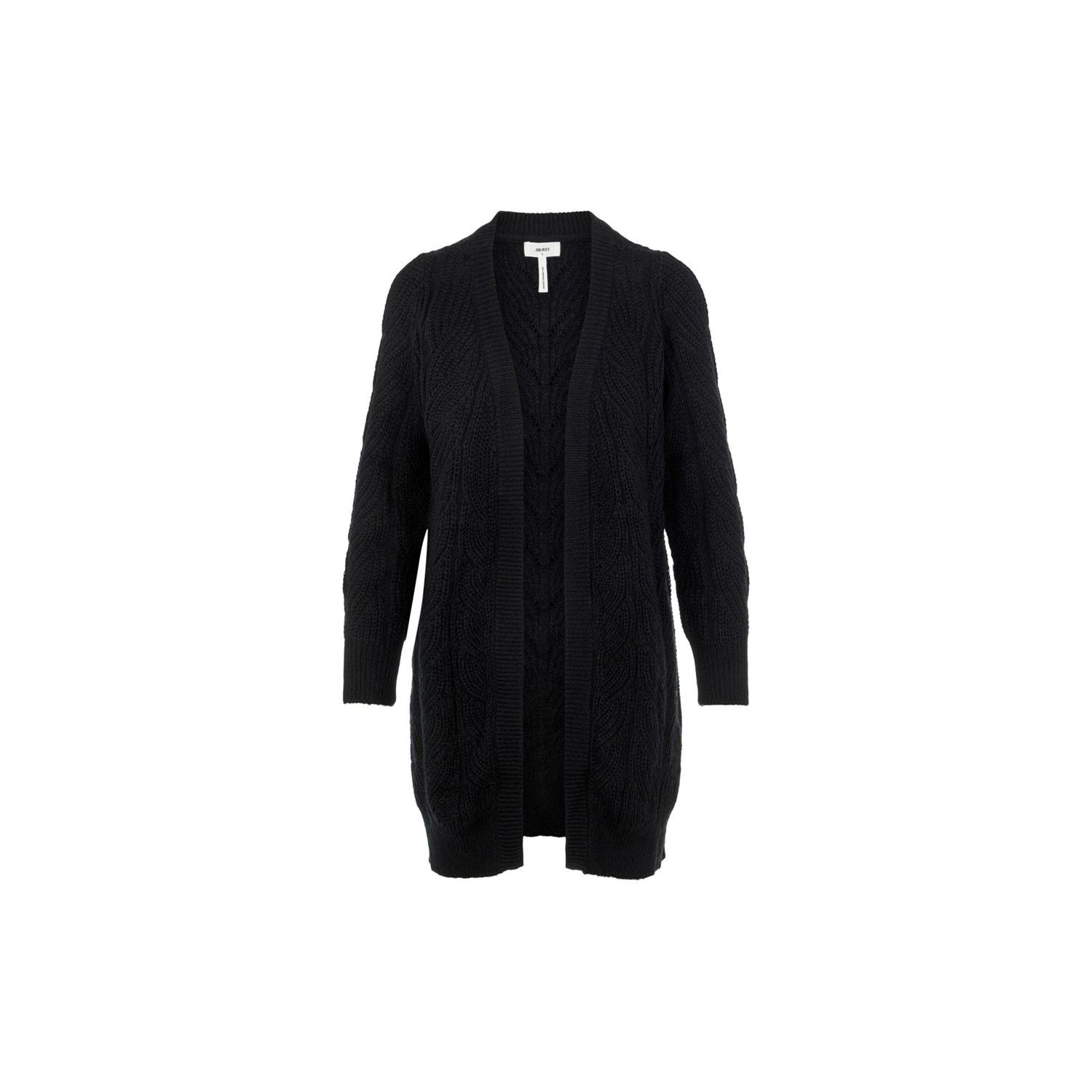 Object objnova stella l/s knit cardigan black