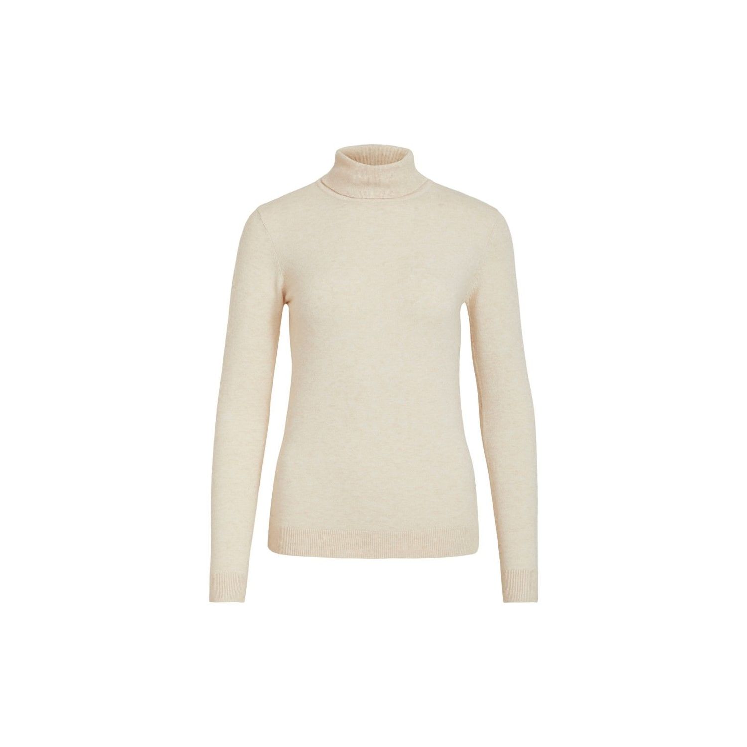 Object objthess l/s rollneck knit pullover sand