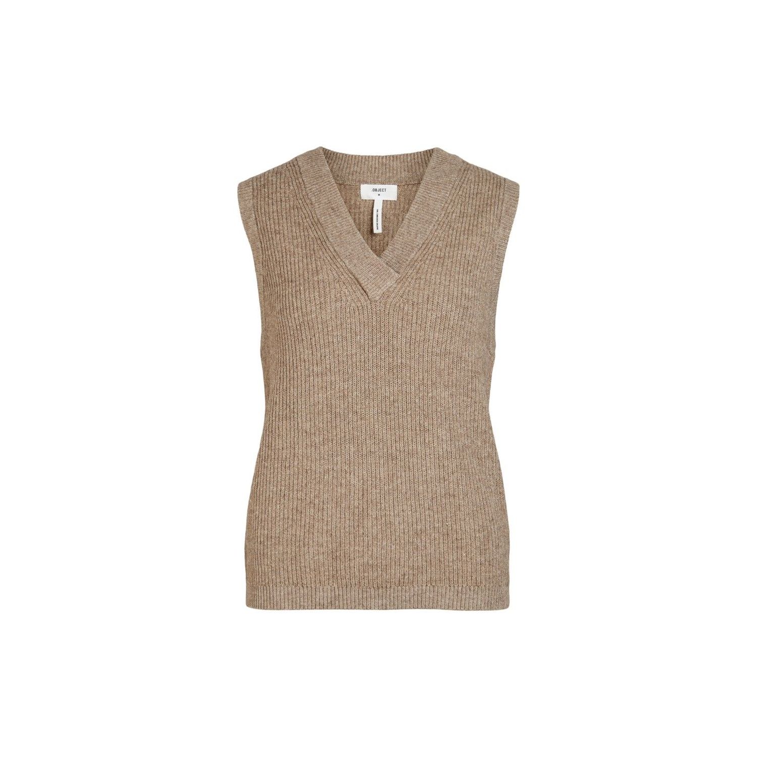 Object objmalena s/l knit waistcoat fossil