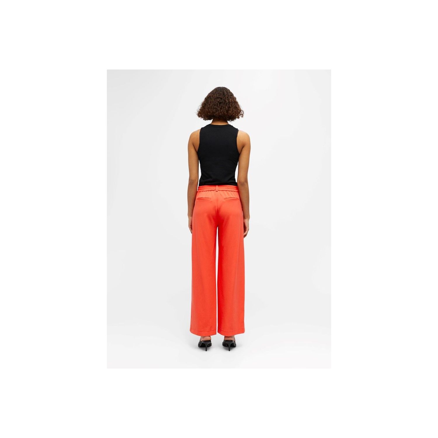 Object OBJLISA WIDE PANT NOOS - Broek - seal brown/bruin