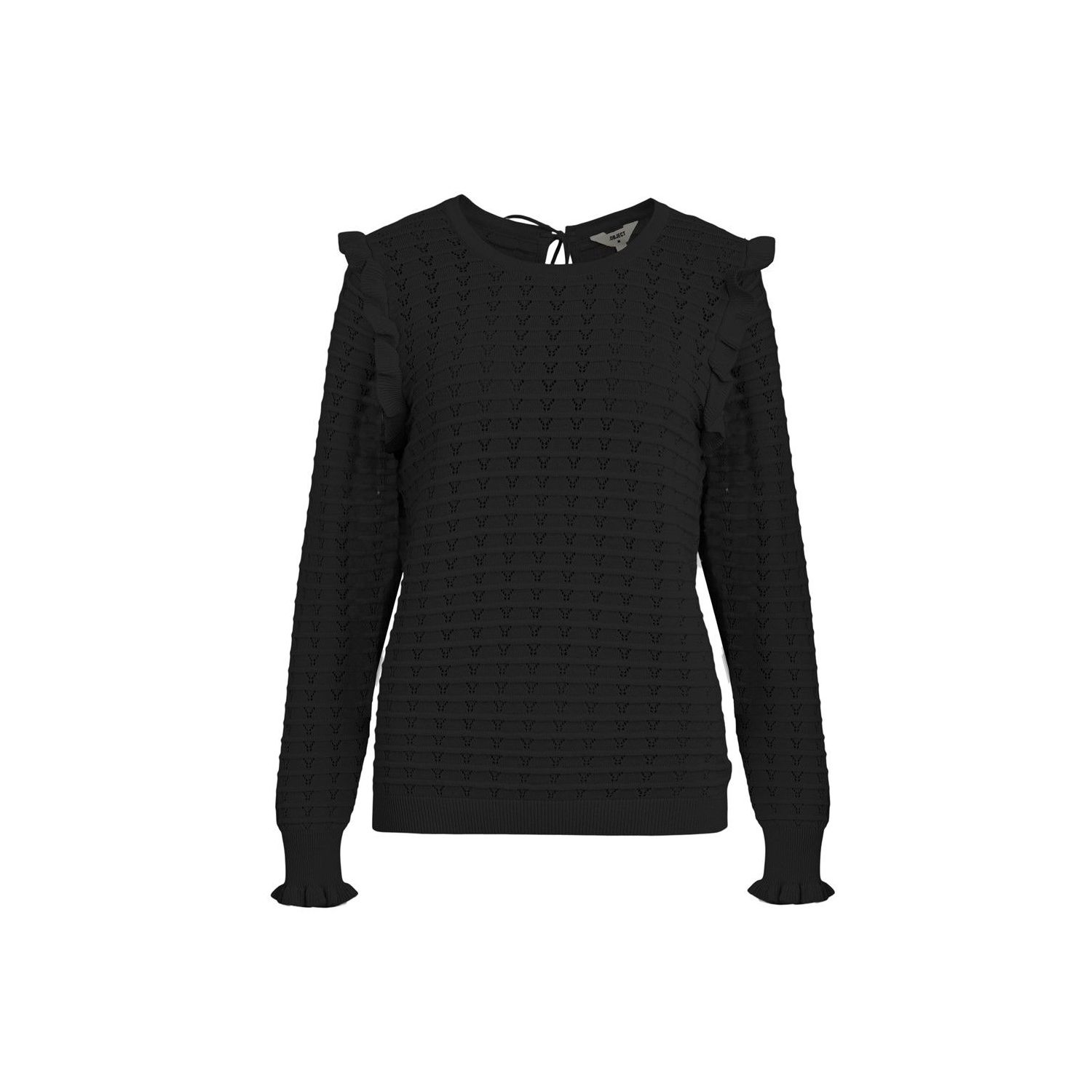 Object objjasmin l/s knit pullover black