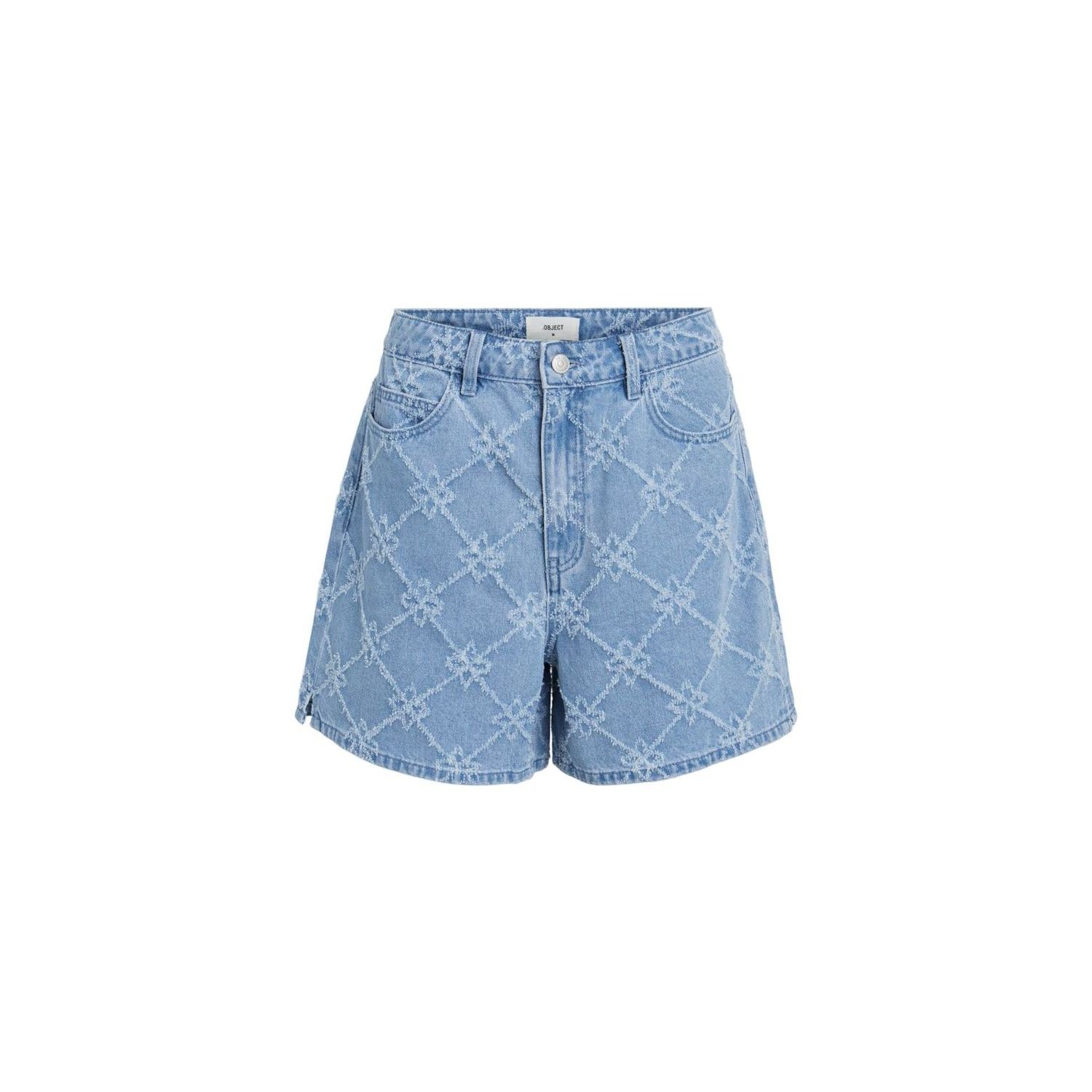 Object objmoji bruce denim short light blue denim