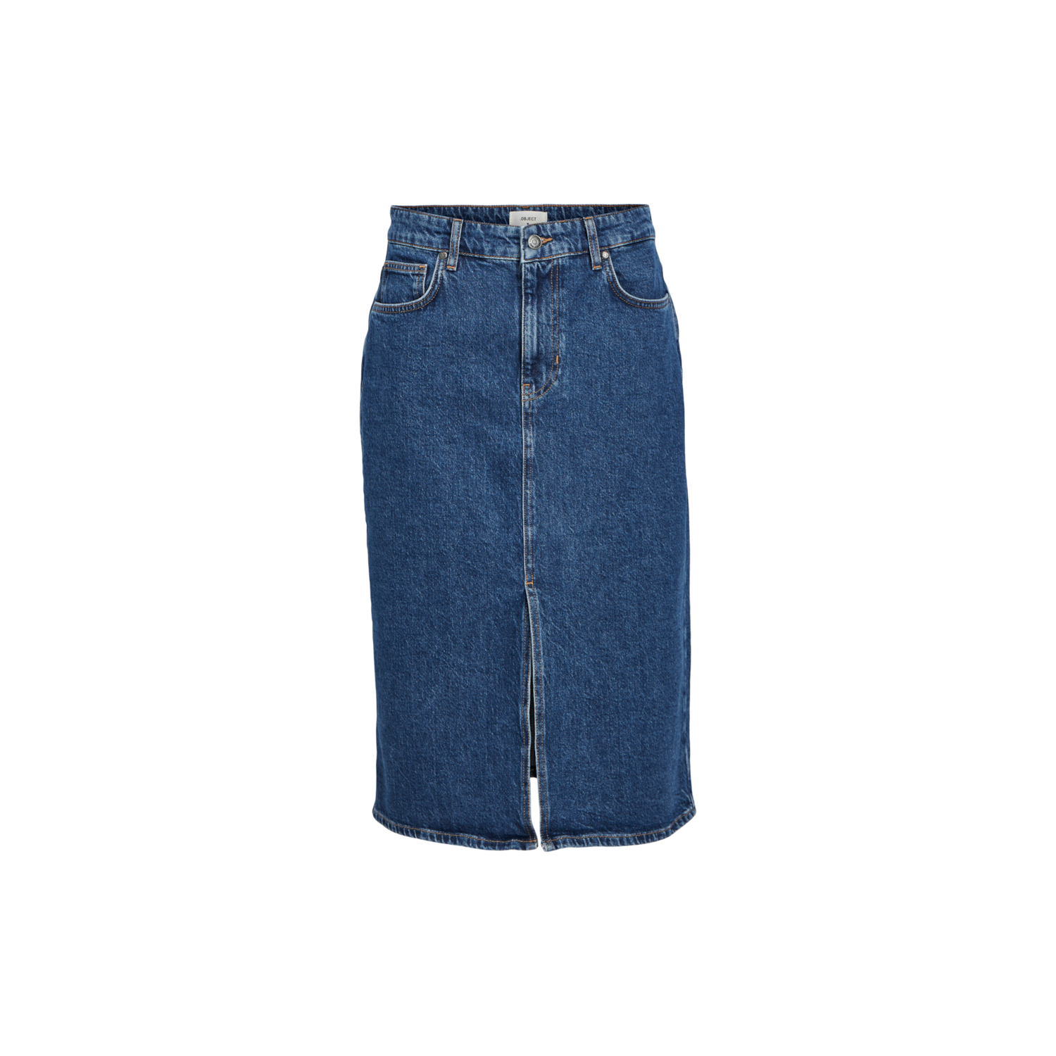 Object objellen midi denim skirt noos blue denim