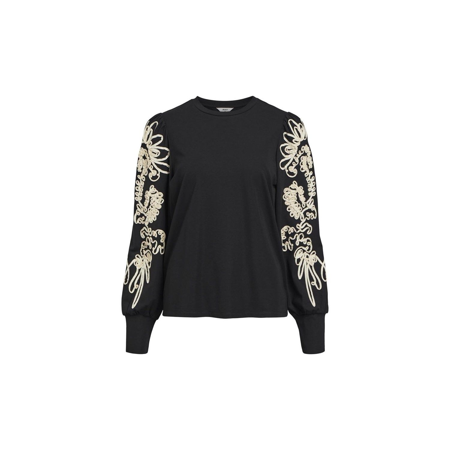 Object objcaroline joana l/s top black sandshelle