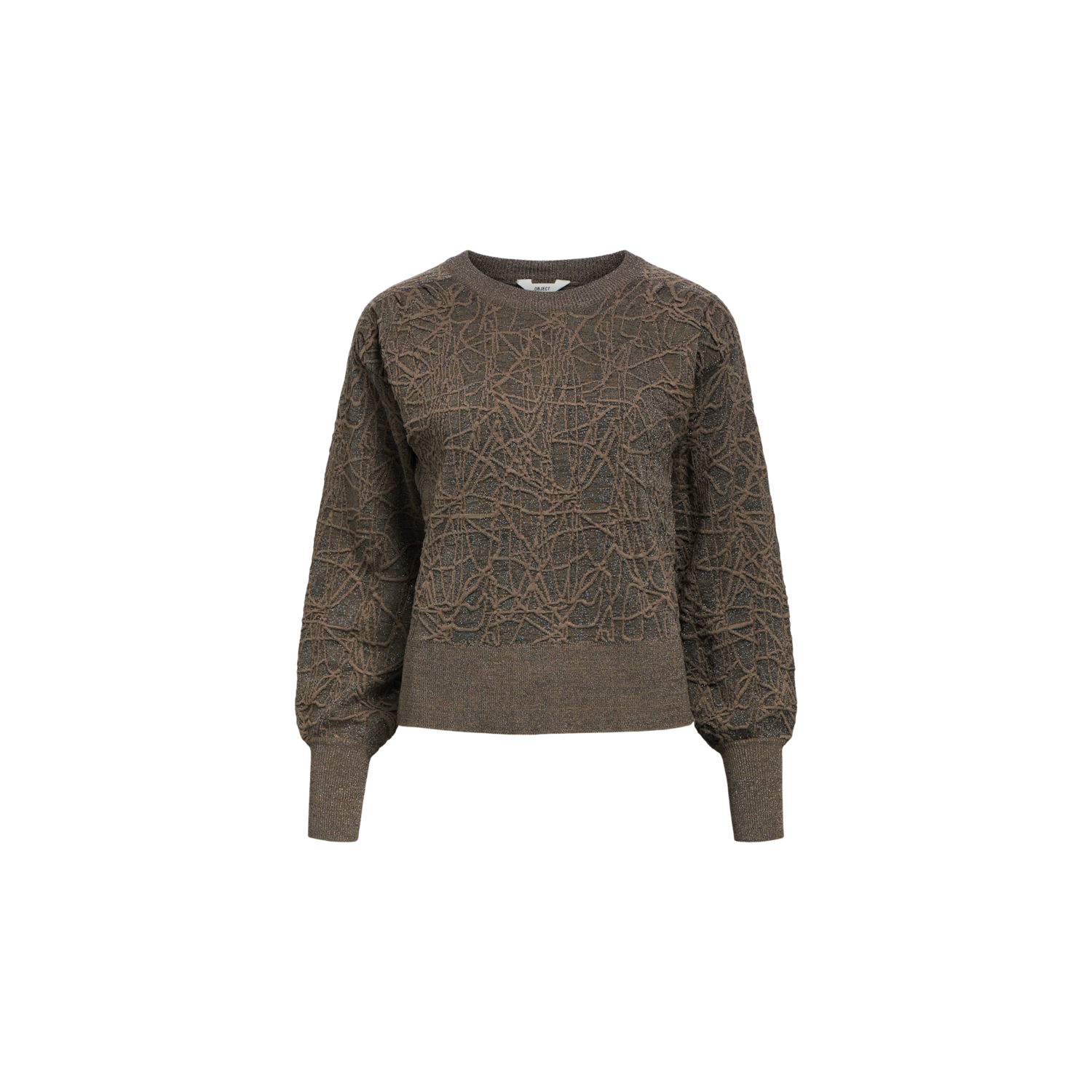 Object objtonika knit re l/s pullover morel