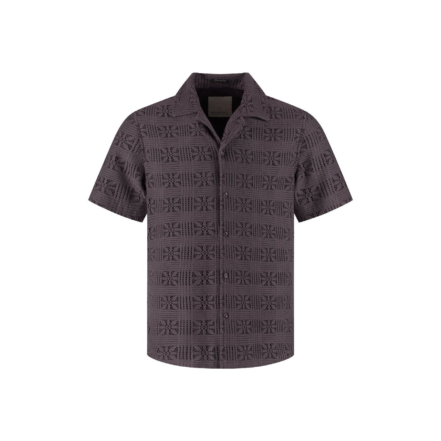 Dstrezzed luca resort shirt purple grey