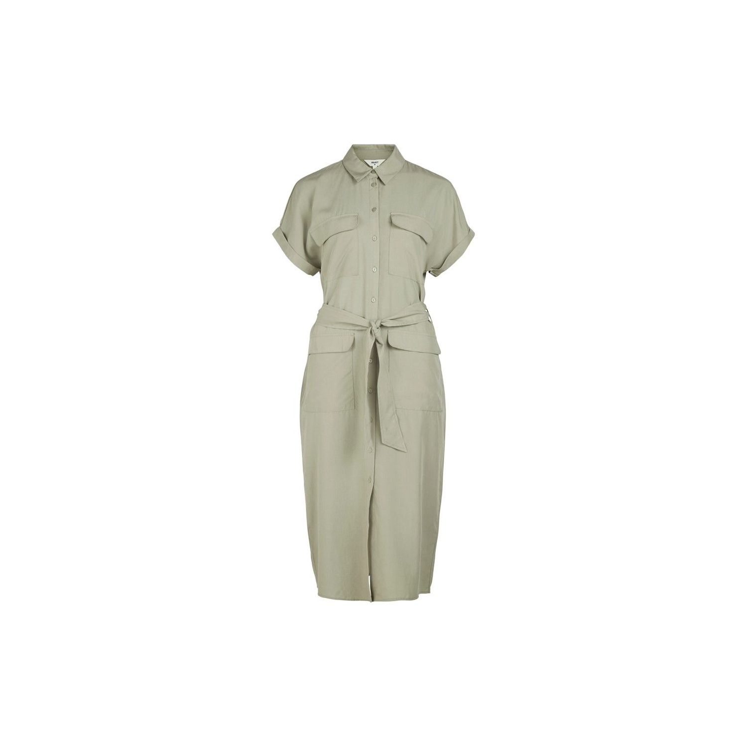 Object objkinna s/s shirt dress seagrass