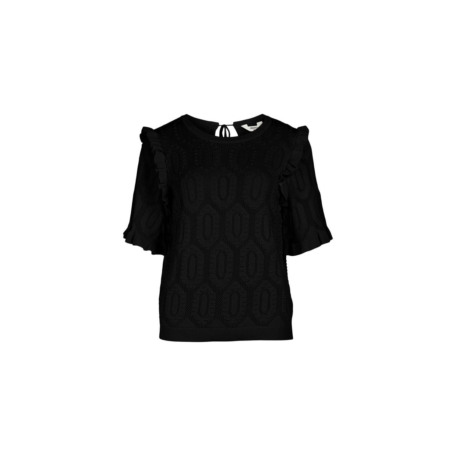 Object objcila s/s knit pullover black