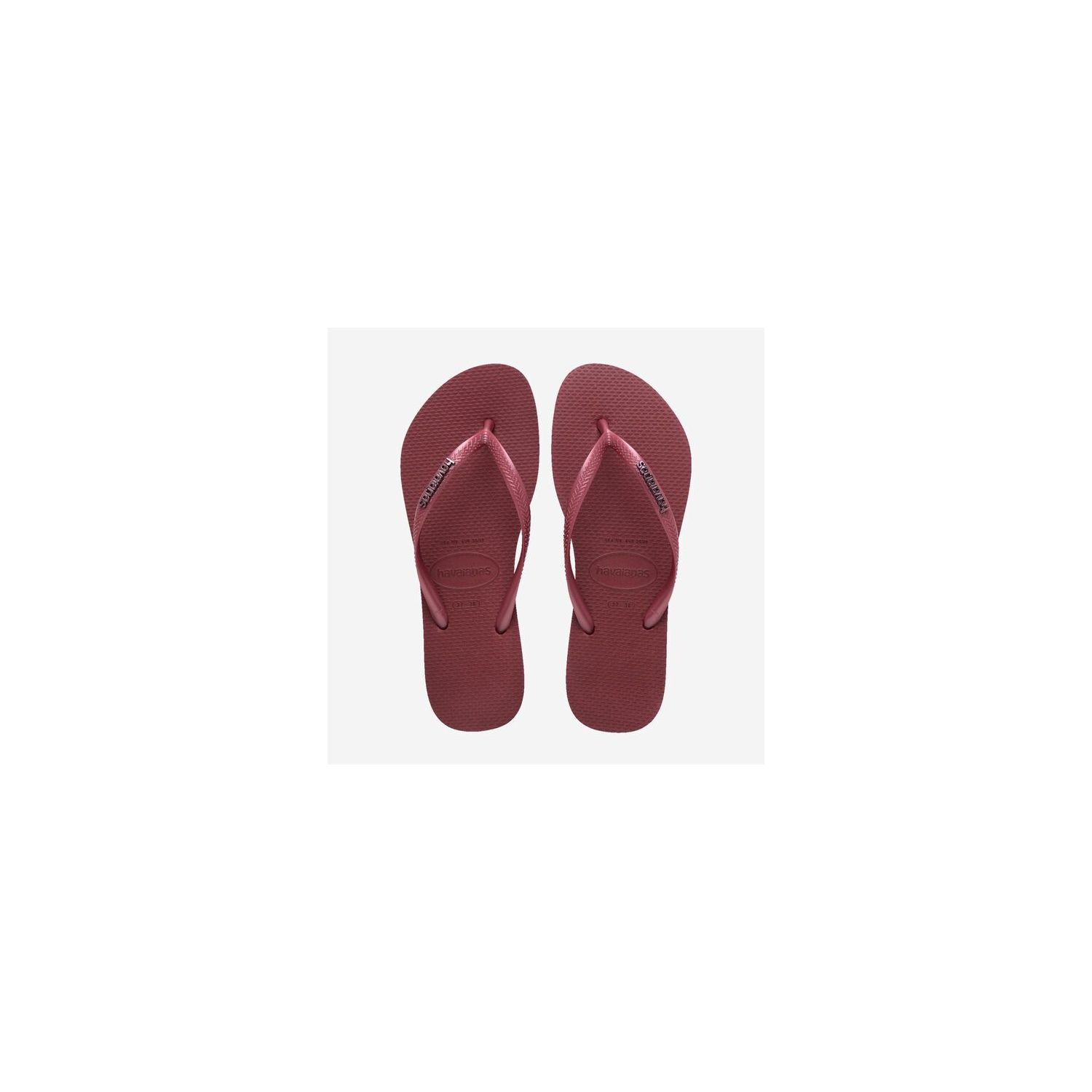 Havaianas Slim Logo Metallic Amaranth
