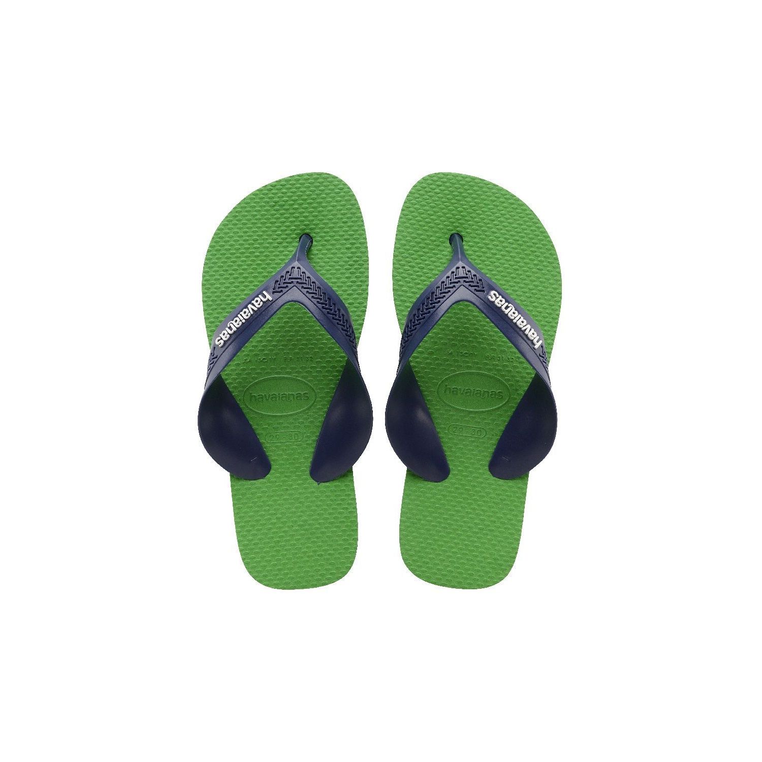 Havaianas kids max slipper blue denim / leaf green