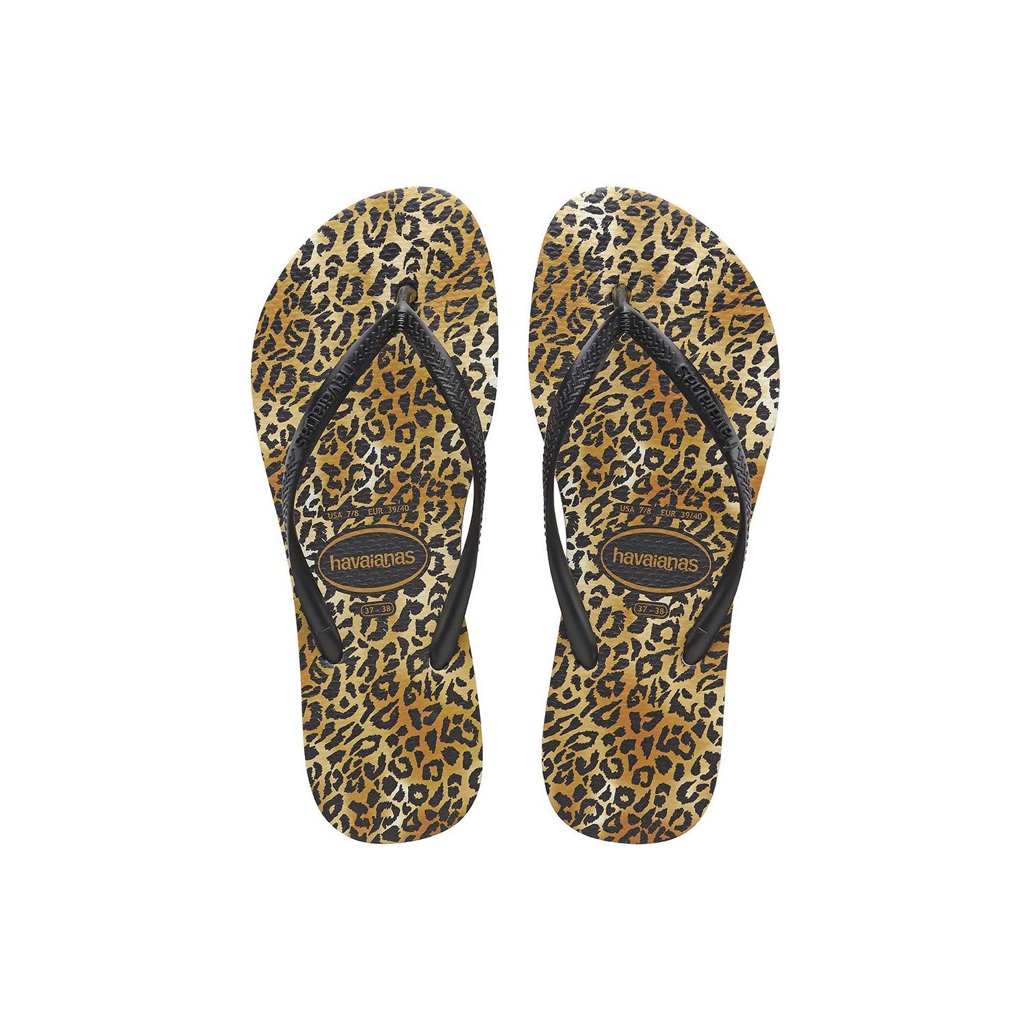 Havaianas slim leopard slipper black black online kopen. G Level