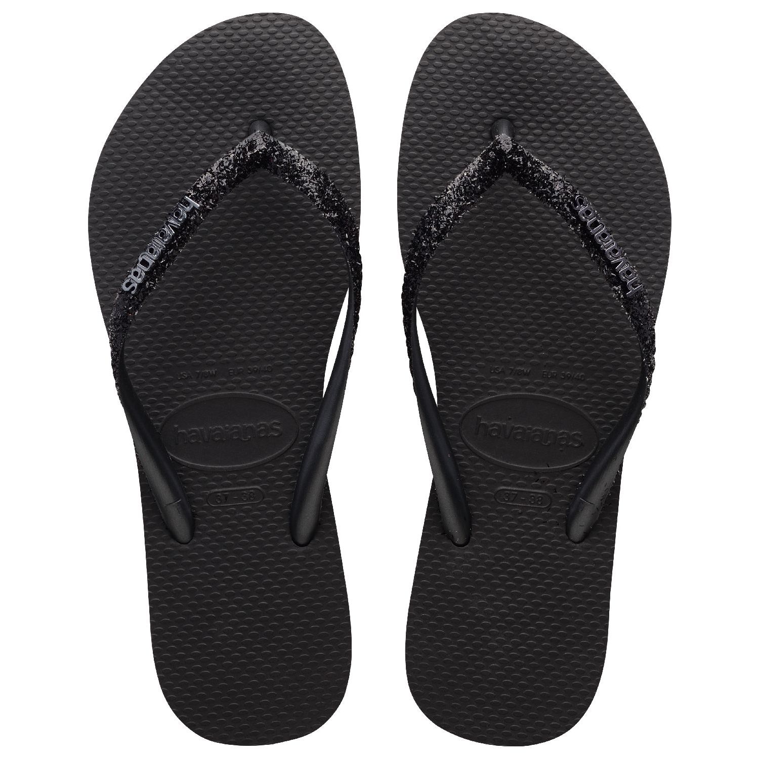 Havaianas slim glitter 2 slipper black/dark grey