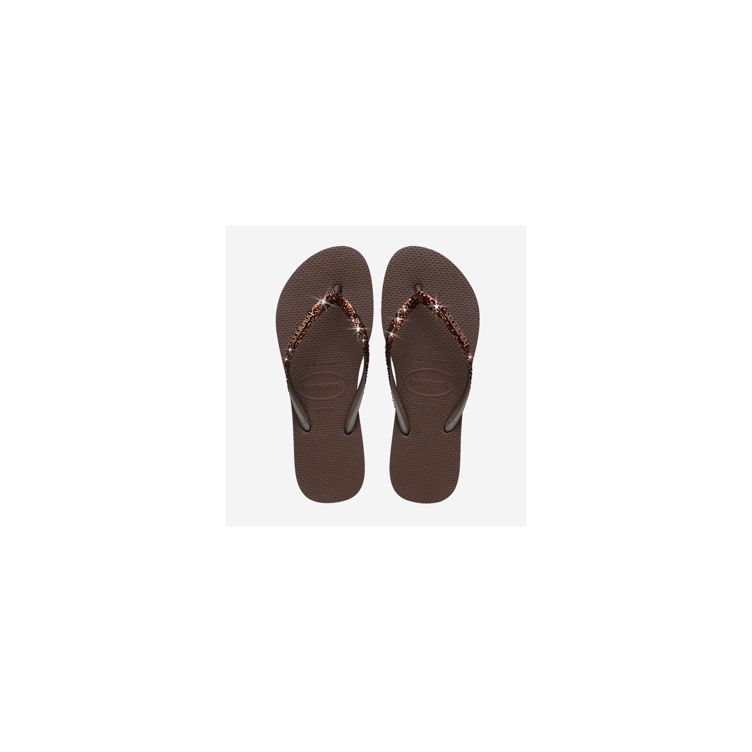 Havaianas Slim Glitter 2 Dark Brown