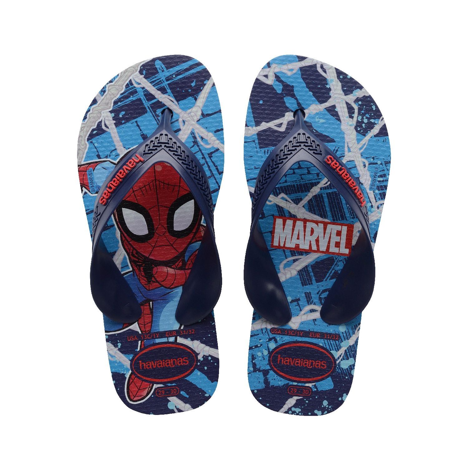 Havaianas kids max marvel slipper navy blue