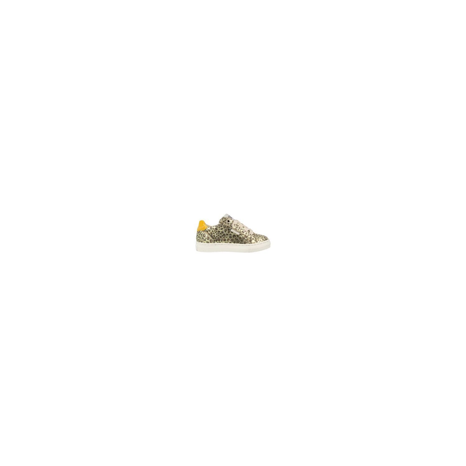 Develab Girls Low Cut Sneakers Laces Gold Fantasy