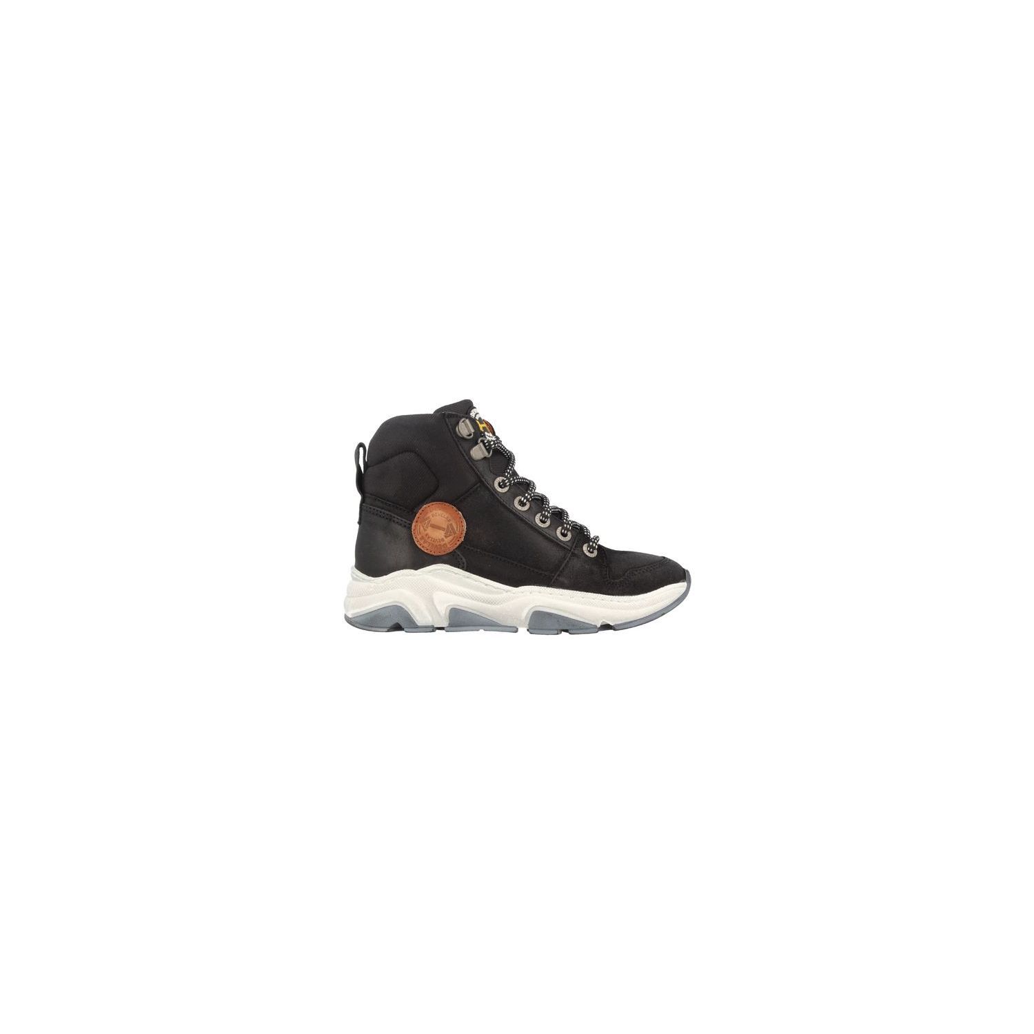 Develab Boys Mid Cut Sneaker Laces Black Fantasy