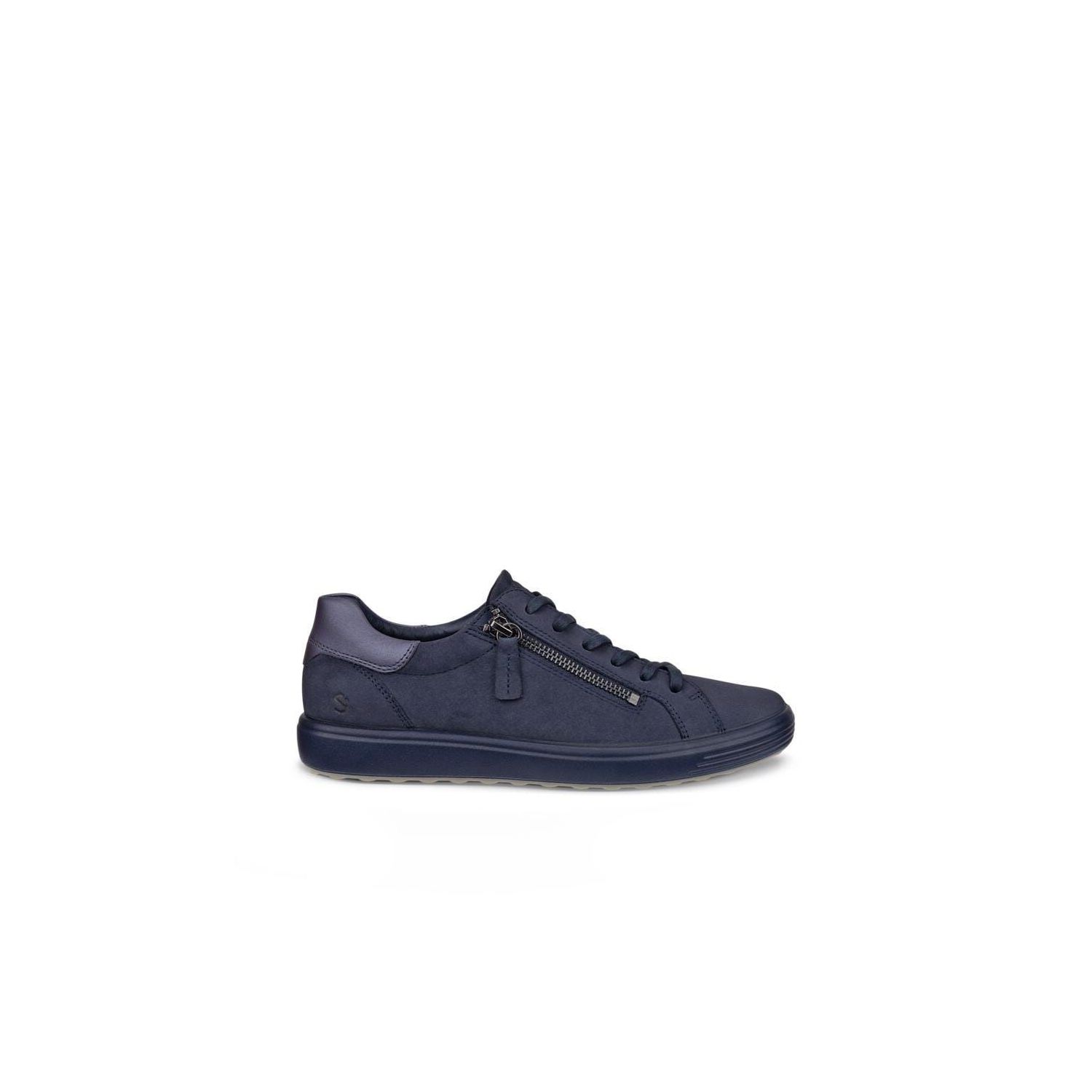 Ecco Soft 7 Side Zip Lace Marine